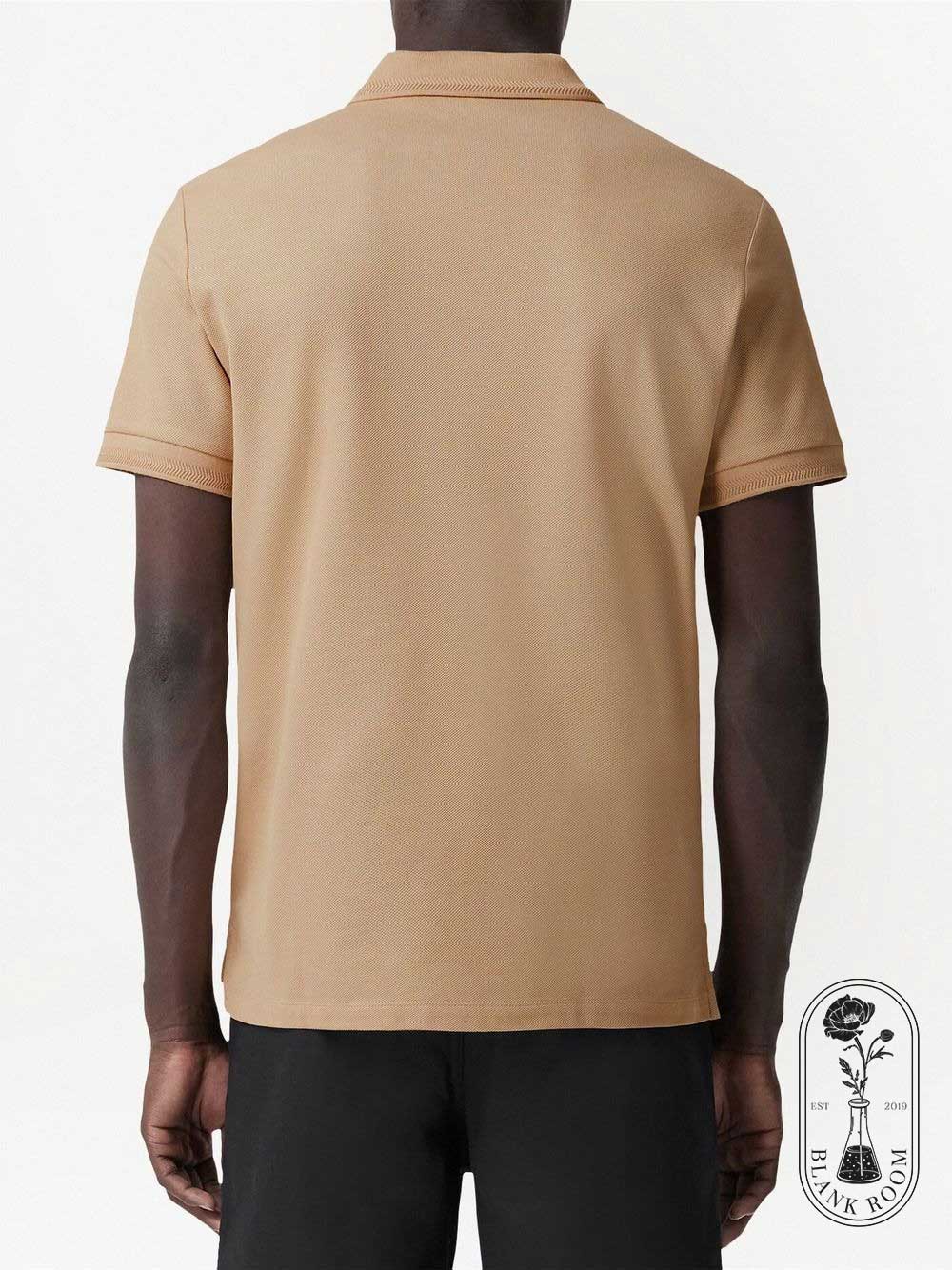 áo thun có cổ BURBERRY LOGO-EMBOIRDERED CIRCEL BT IN BEIGE 8057088 authentic tại blankroom hà nội, việt nam