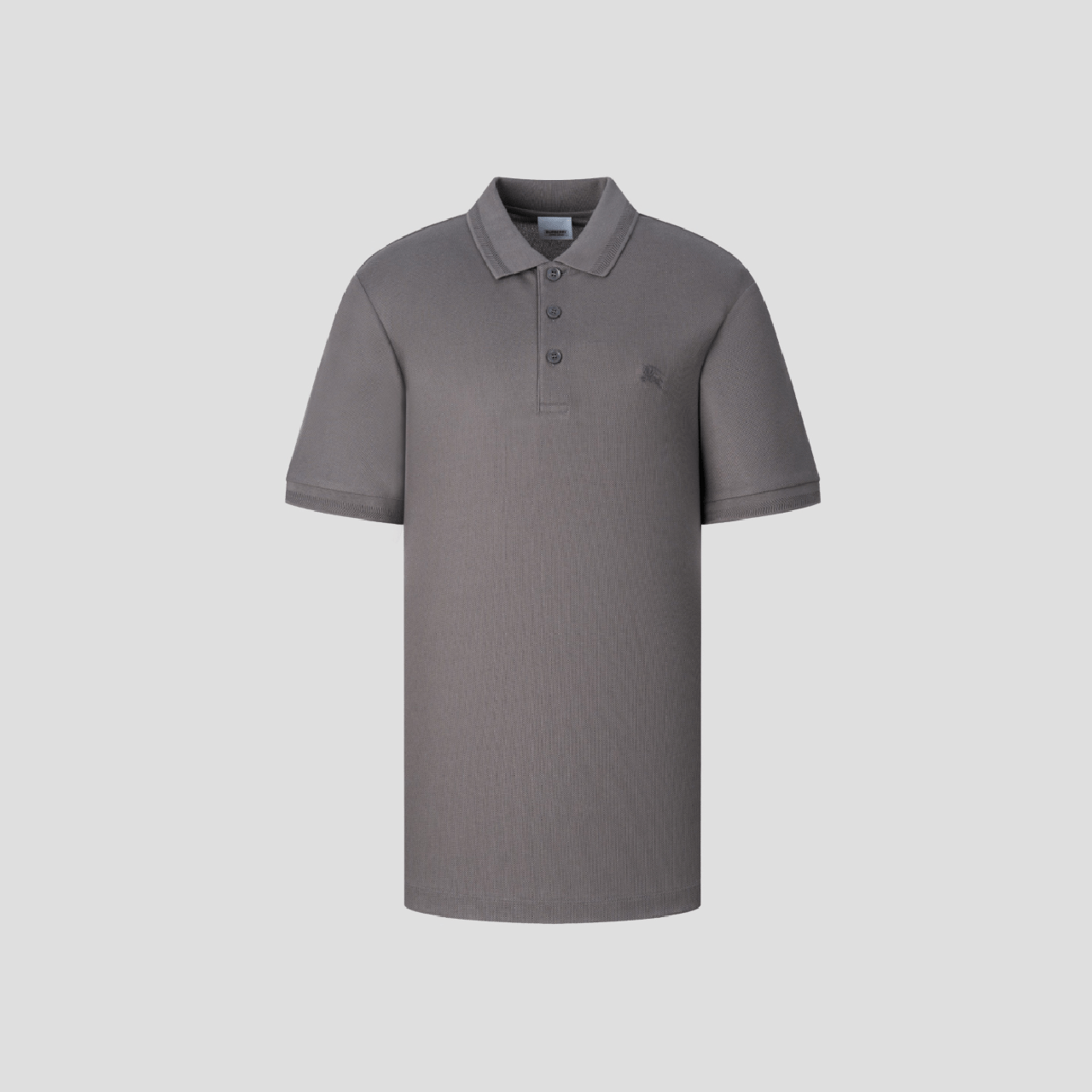 Burberry Logo-Embroidered Equestrian Knight Polo in Grey 8078091 1001