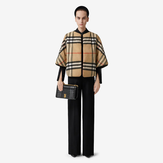 wearing BURBERRY MEDIUM LOLA QUILTED LEATHER BAG IN BLACK WITH GOLD HARDWARE 80594931