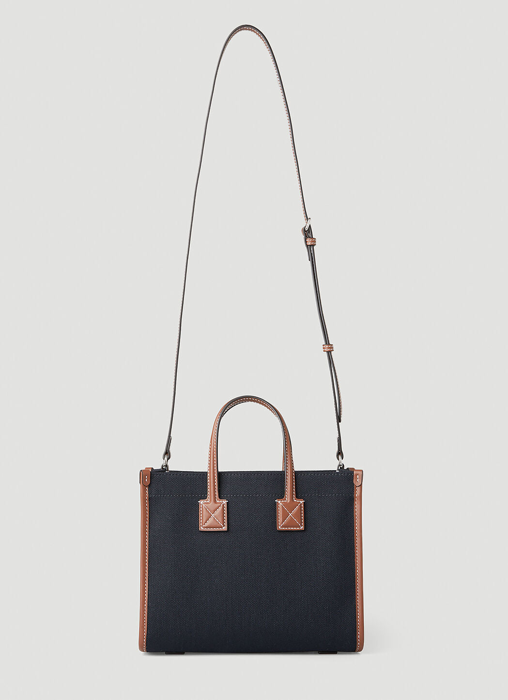 túi đeo chéo BURBERRY MINI FREYA TOTE BAG IN BLACK TAN 8055749 hàng hiệu authentic tại hà nội, sài gòn, tp hcm, việt nam