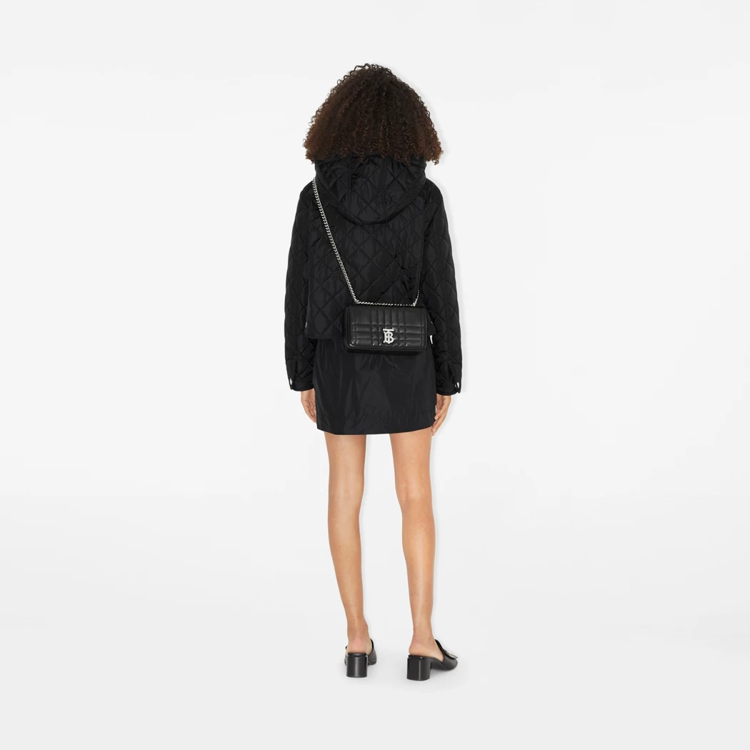 túi đeo chéo Burberry Small Black Lola Bag With Silver Logo BT 8059496 authentic tại blankroom hà nội, việt nam