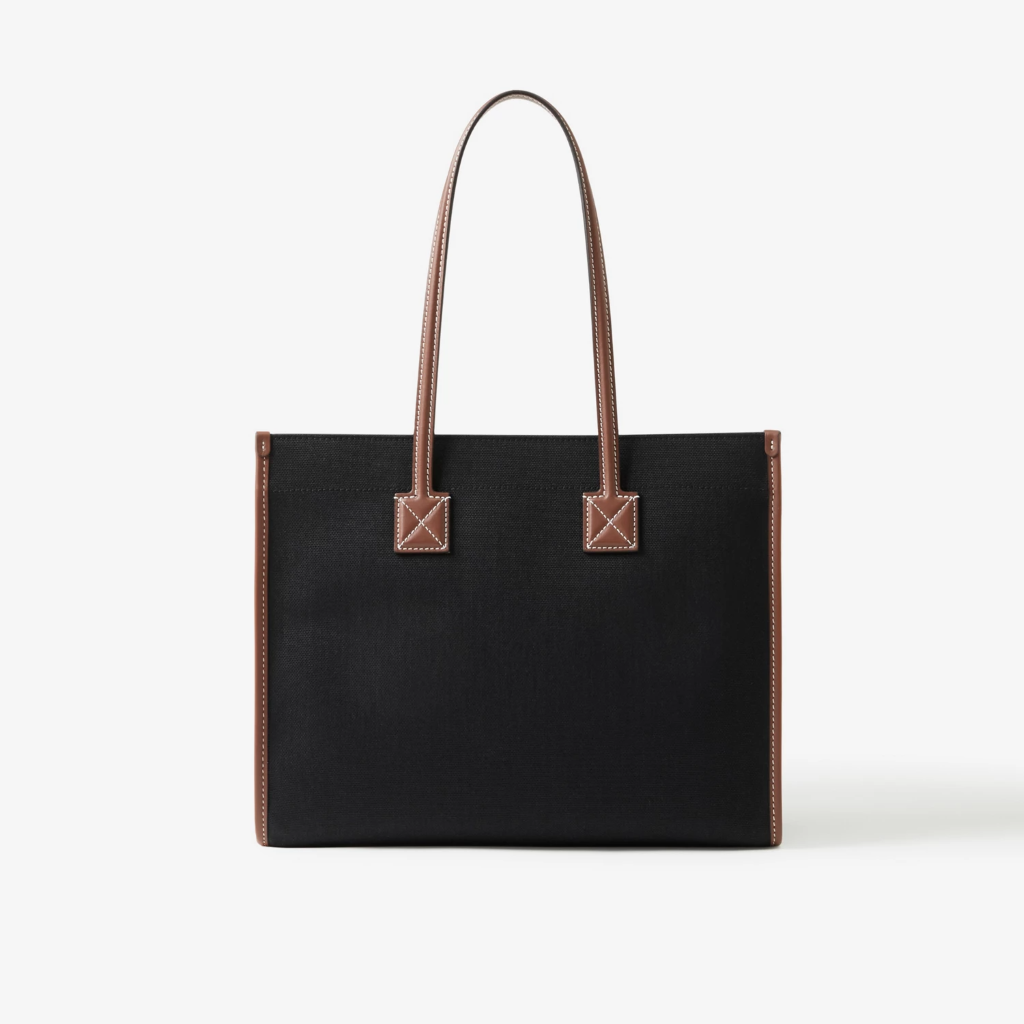 túi xách Burberry Small Freya Tote Bag In Black Tan 80576001 hàng hiệu authentic tại hà nội, sài gòn, tp hcm, việt nam