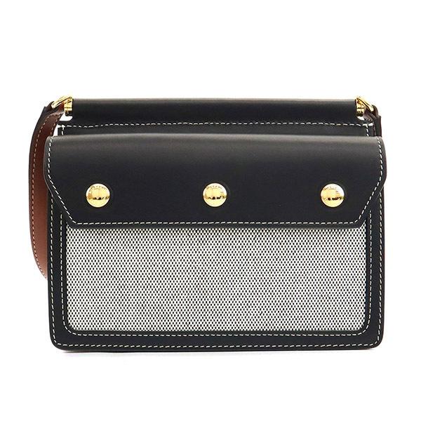 túi đeo chéo Burberry Title Mini Horseferry Black Canvas 8042852 authentic tại blankroom hà nội, việt nam