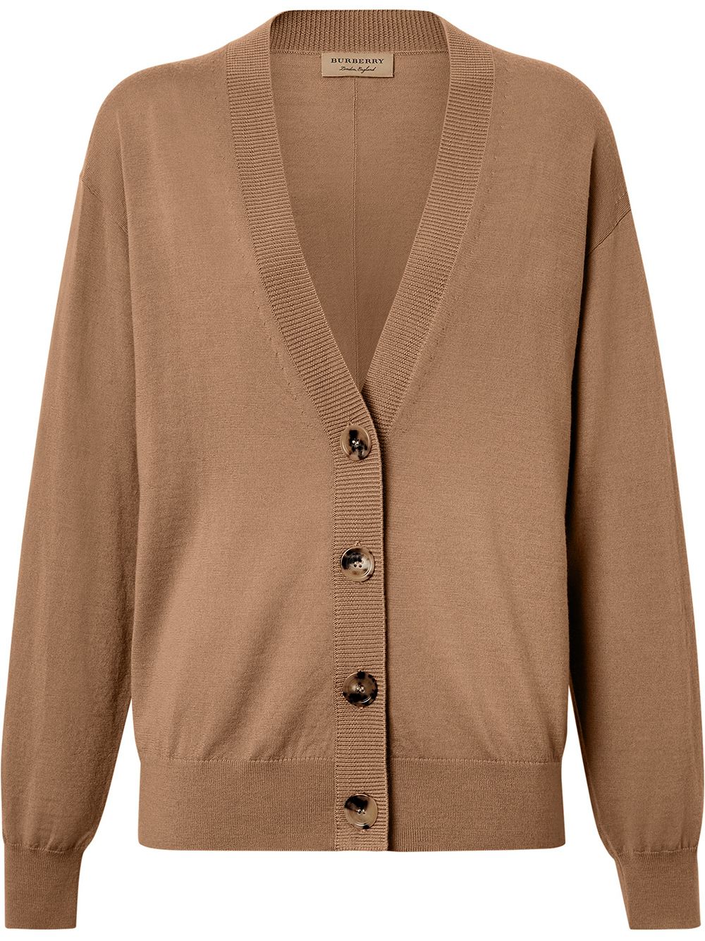 áo len Burberry Vintage Check Elbow Patch 8007975 Dornoch Merino Wool Cardigan Brown 8007975 Authentic tại BlankRoom Hà Nội, Việt Nam