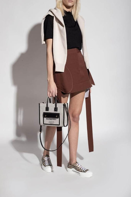 wearing Burberry Vintage Checked Sneaker In Beige 80505061