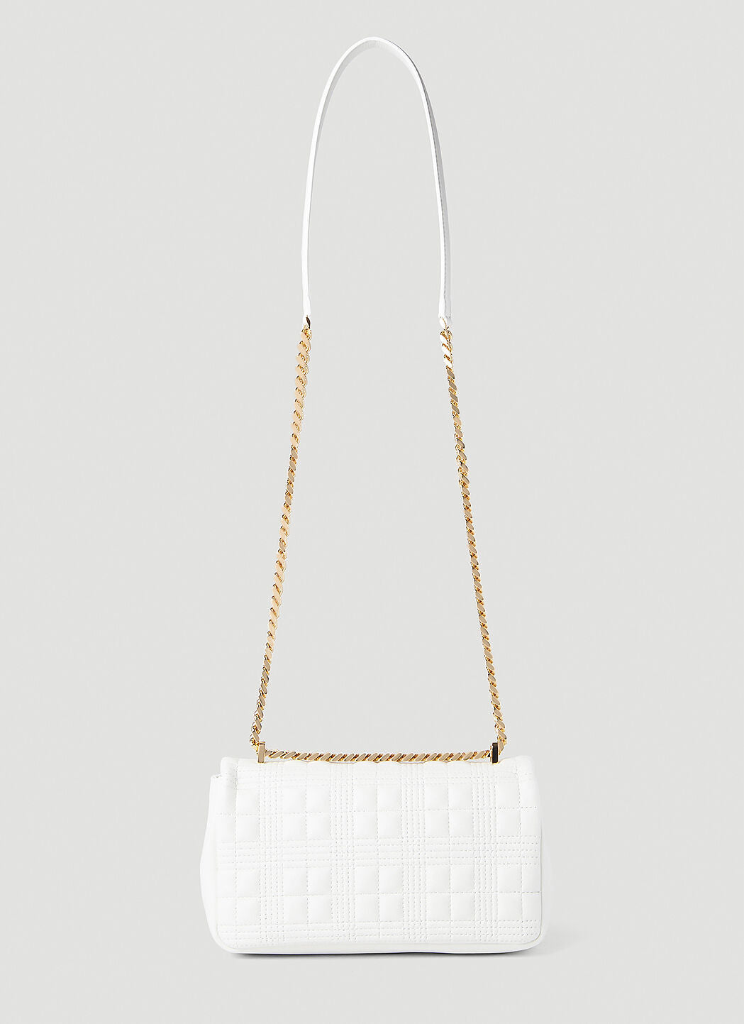 túi đeo chéo BURBERRY WHITE SMALL QUILTED LOLA BAG 8021106