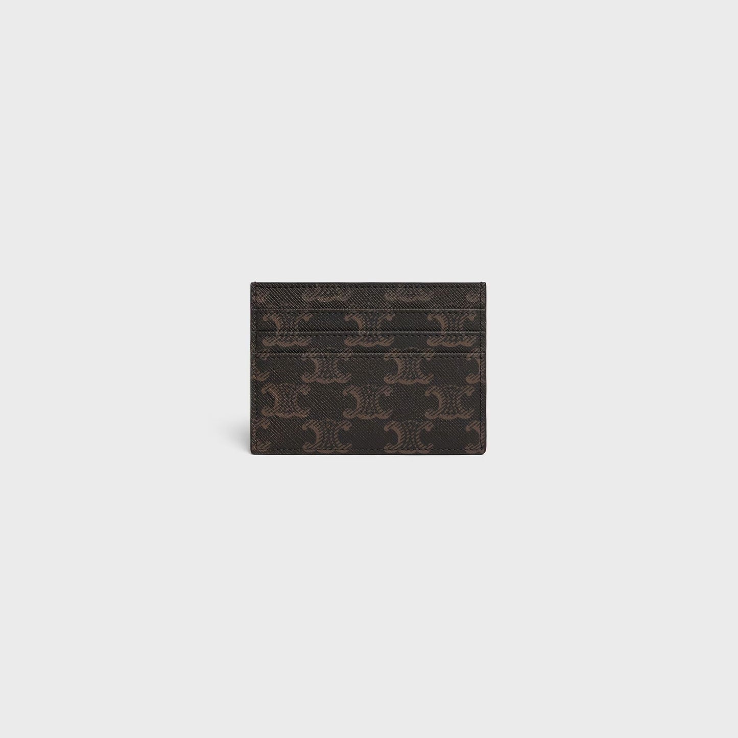 behind Celine Card Holder Triomphe in Triomphe Canvas Tan 10L832CQH.04LU