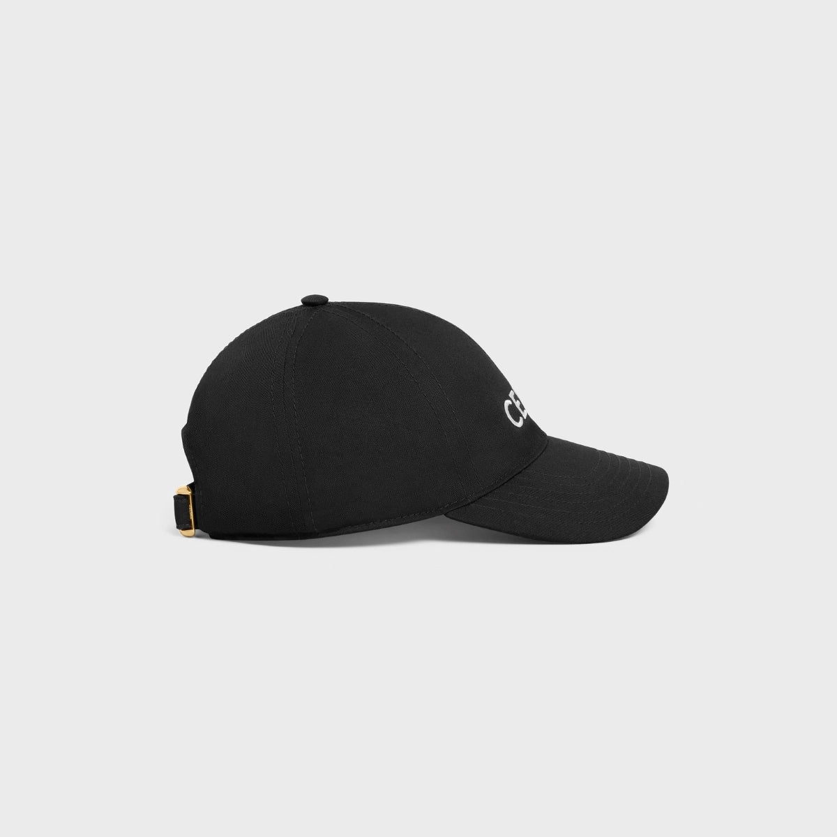 chi tiết CELINE BLACK BASEBALL CAP IN COTTON 2AUA1969P.38NO