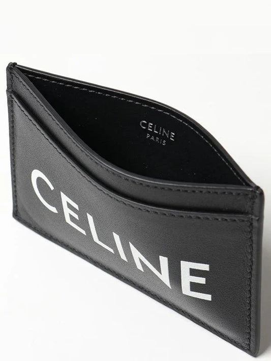 ví đựng thẻ CELINE CARD HOLDER IN SMOOTH CALFSKIN WITH CELINE PRINT BLACK 10B703DMF.38SI