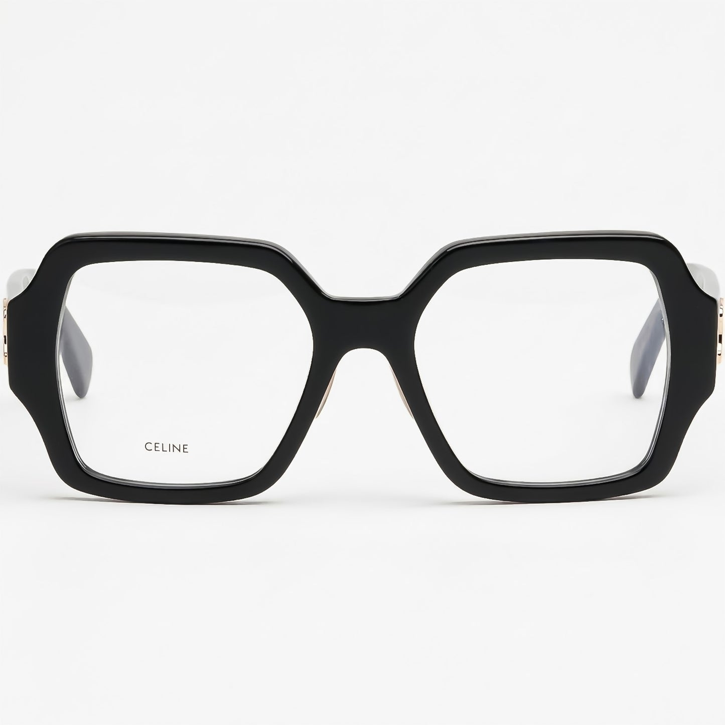Black Celine CL50131F 001 Square Eyeglasses on a white background