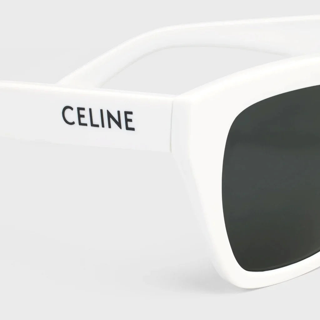 mắt kính râm CELINE MONOCHROMS 03 SUNGLASSES IN ACETATE WHITE 4S198CPLB 01BC authentic tại sài gòn, tp hcm