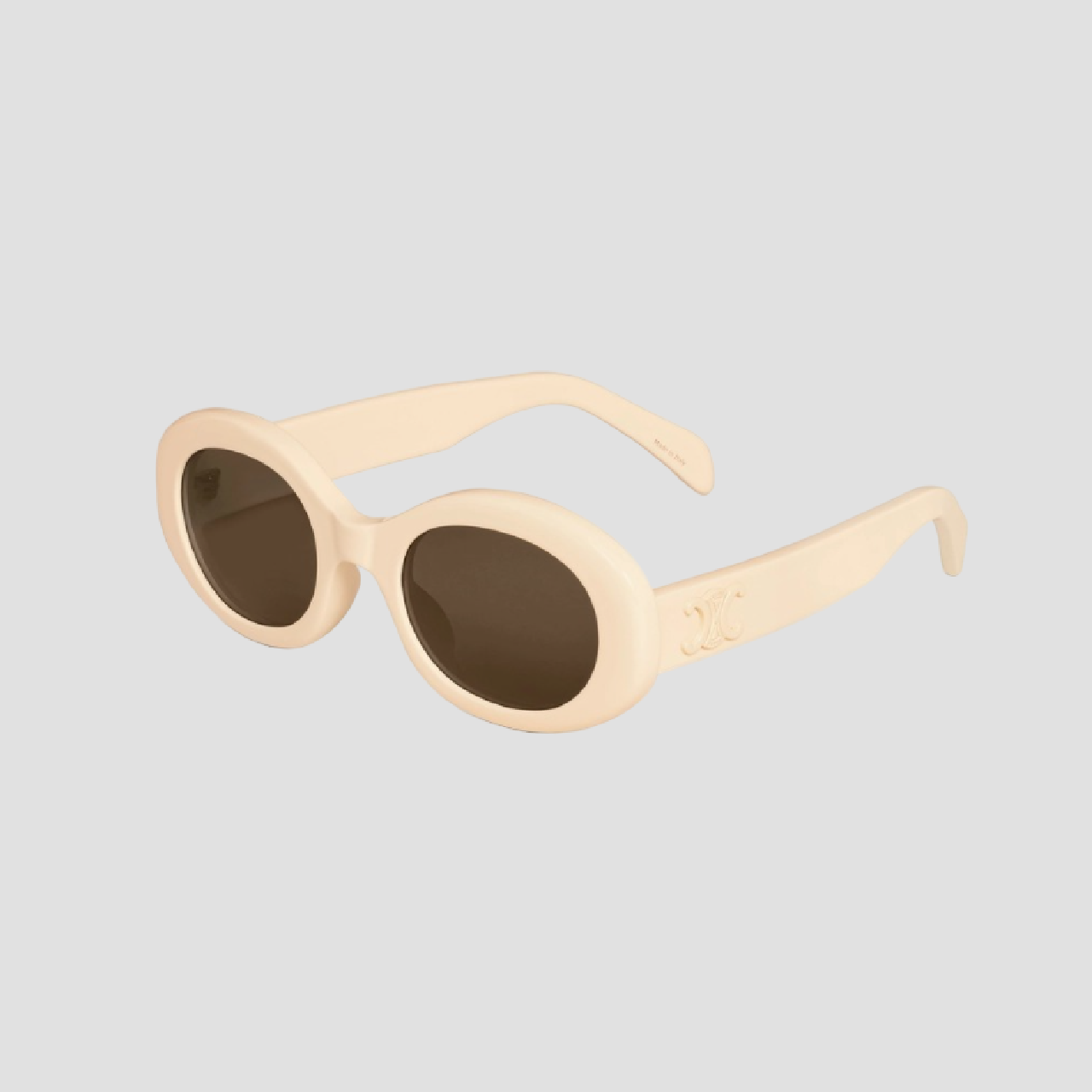CELINE TRIOMPHE 01 IVORY SUNGLASSES IN ACETATE 4S194CPLB.01QE CL40194U-24E