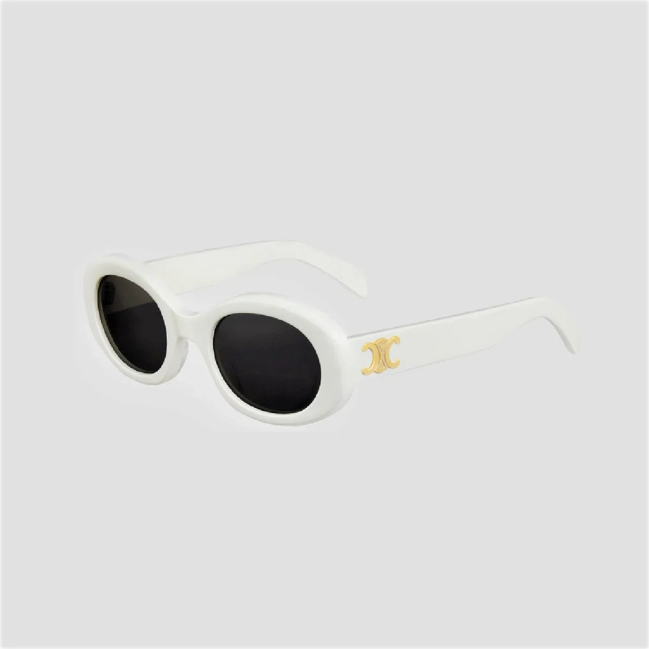 CELINE TRIOMPHE 01 SUNGLASSES IN ACETATE WHITE CL40194U-25A 4S194CPLB.01BC