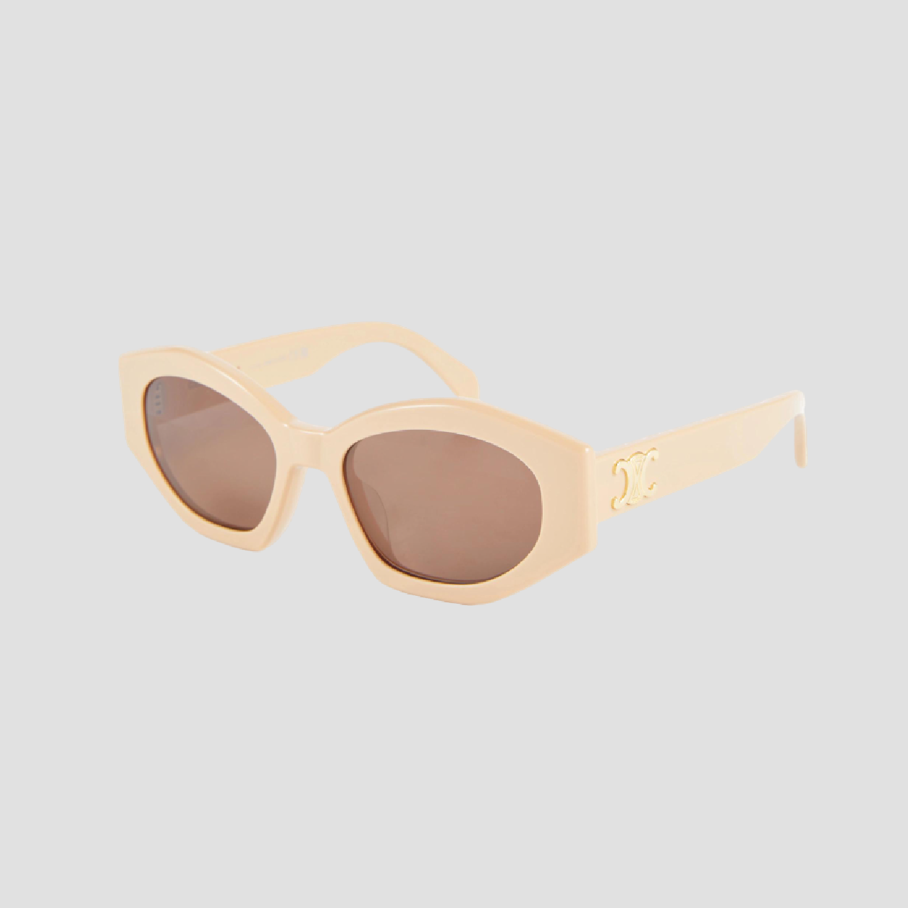 CELINE TRIOMPHE 08 SUNGLASSES IN ACETATE BEIGE CL40238U 57E