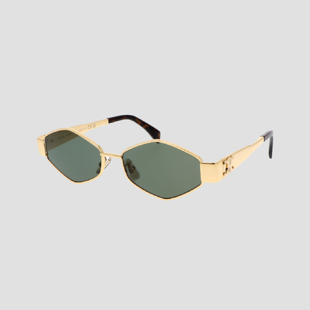 CELINE TRIOMPHE METAL 02 SUNGLASSES IN METAL GOLD 4S254CMLB.35SG CL40254U-30N