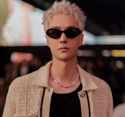 wearing CHANEL CH5416 1712S6 OVAL SUNGLASSES 5416 1712/S6