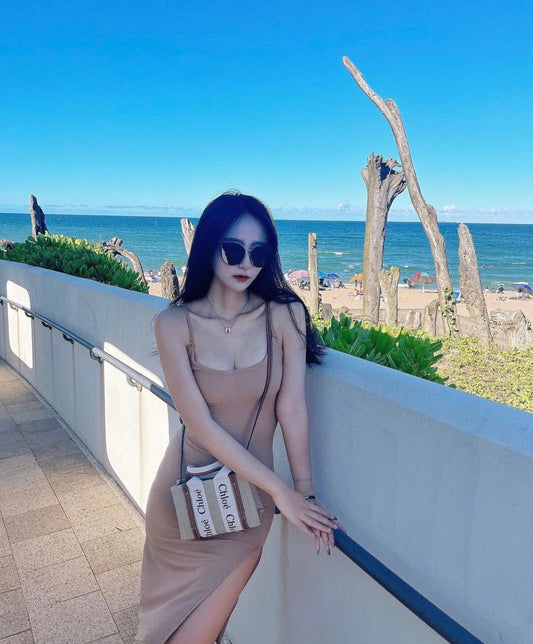 túi xách CHLOE MINI WOODY TOTE BAG WHITE & BROWN CHC22AP237 authentic tại blank room hà nội, việt nam