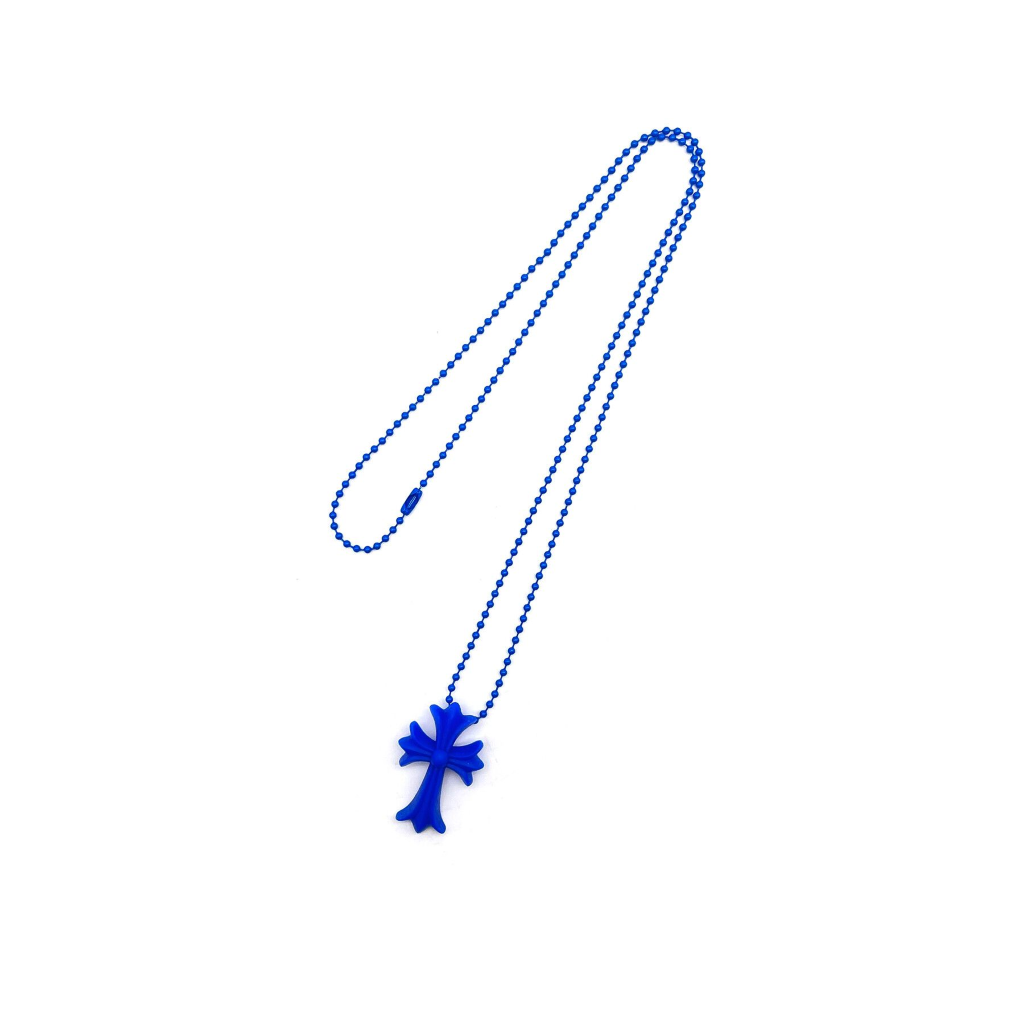 CHROME HEARTS CROSS SILICONE NECKLACE BLUE authentic tại Blank Room Hà Nội, Việt Nam