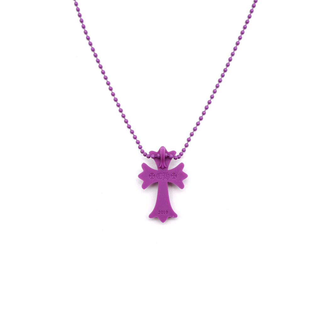 dây chuyền CHROME HEARTS CROSS SILICONE NECKLACE PURPLE authentic tại Sài Gòn, Tp Hcm