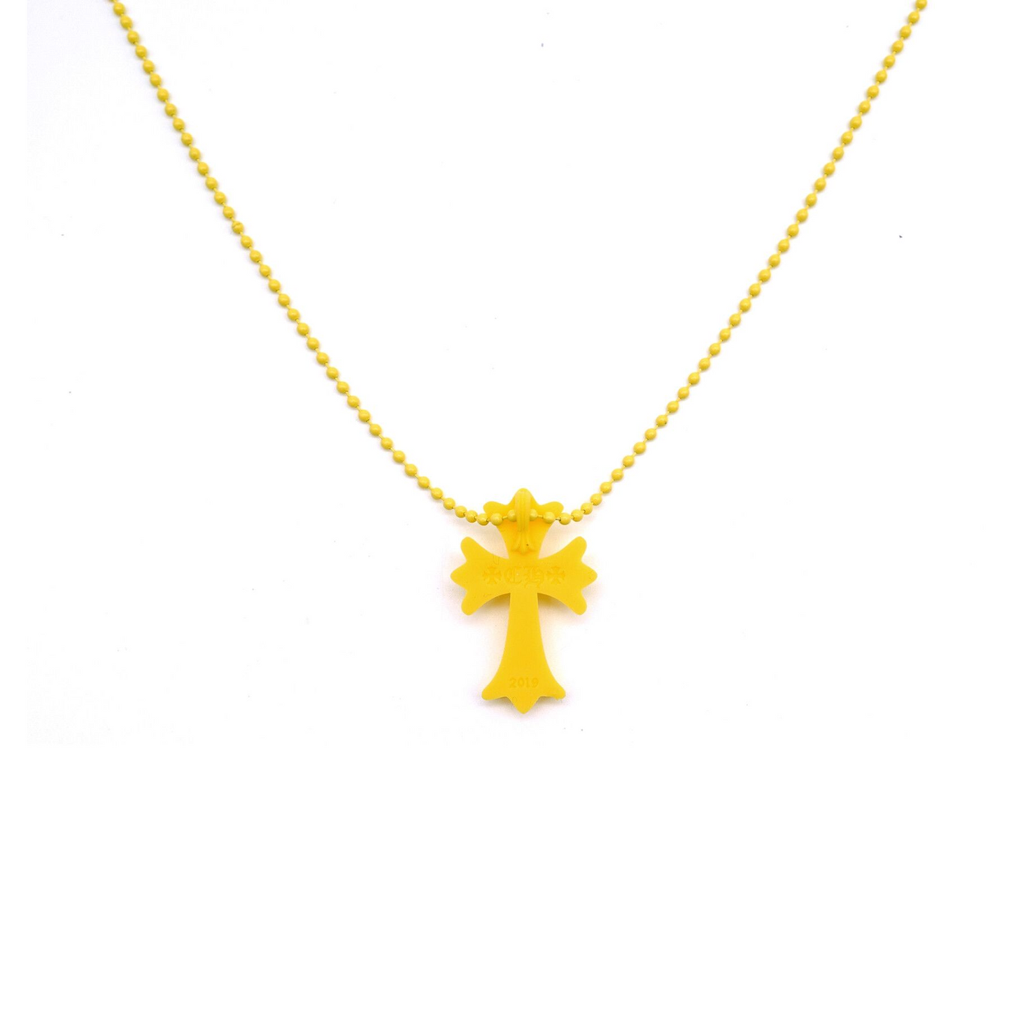 dây chuyên CHROME HEARTS CROSS SILICONE NECKLACE YELLOW authentic tại sài gòn, tp hcm