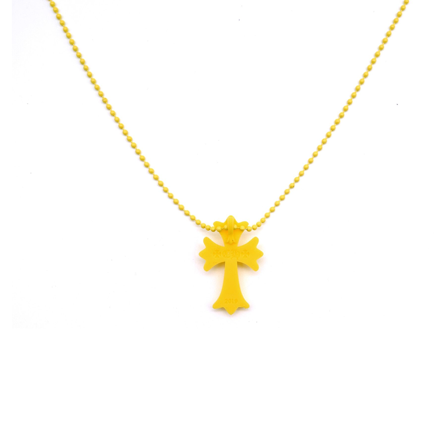 dây chuyên CHROME HEARTS CROSS SILICONE NECKLACE YELLOW authentic tại sài gòn, tp hcm