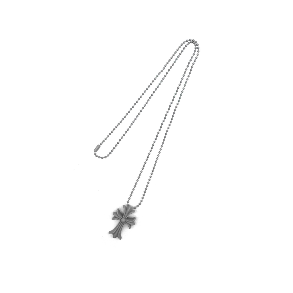 dây chuyền CHROME HEARTS GREY CROSS SILICONE NECKLACE authentic tại blankroom hà nội, việt nam
