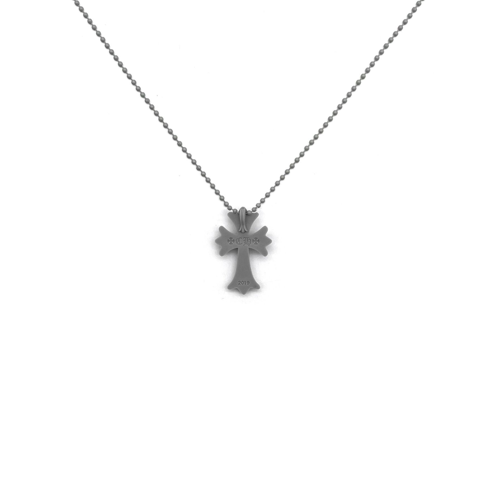 dây chuyền CHROME HEARTS GREY CROSS SILICONE NECKLACE authentic tại sài gòn, tp hcm