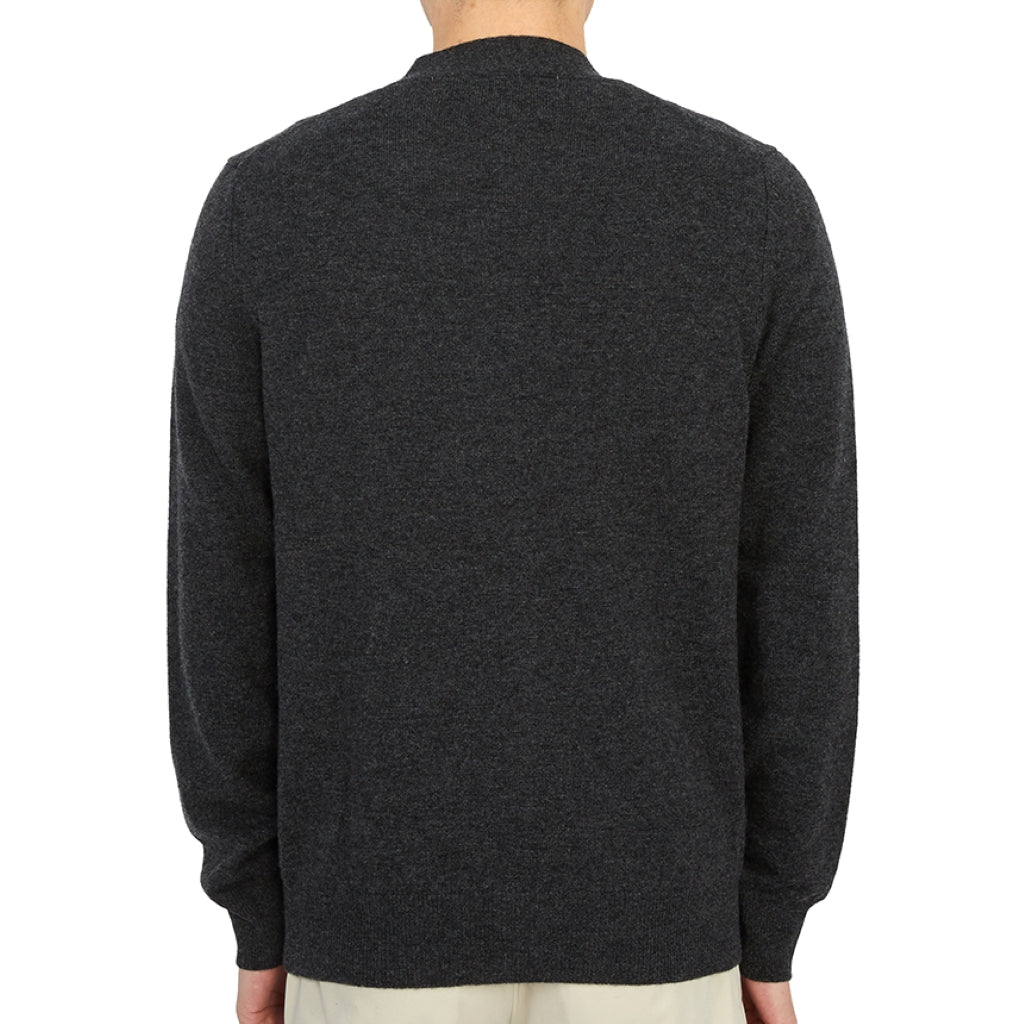 áo len COMME DES GARCONS (CDG PLAY) DARK GREY CARDIGAN AZ-N080-051-2 authentic tại sài gòn, tp hcm