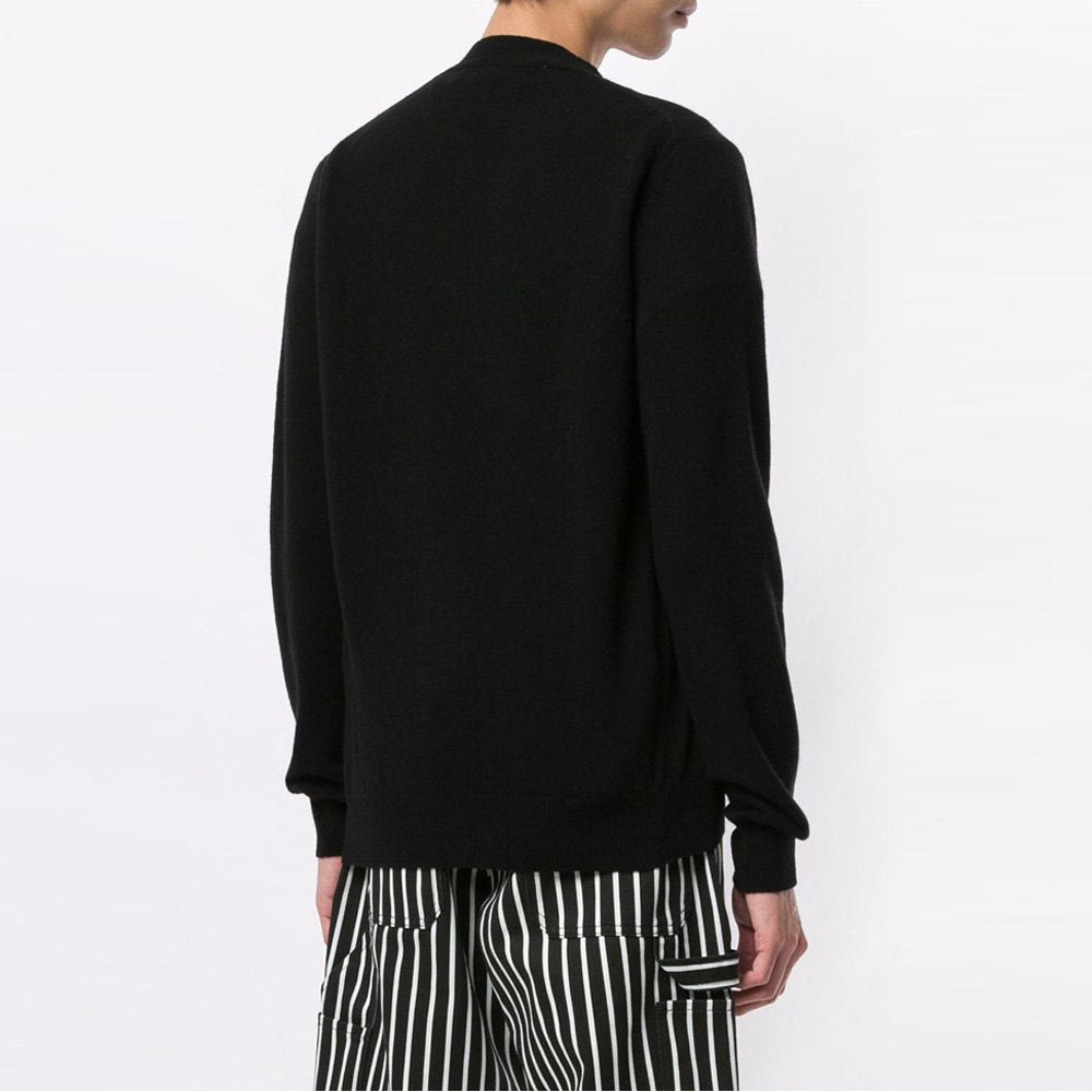 áo len COMME DES GARCONS (CDG PLAY) AZ-N058-051-1DOUBLE HEART CARDIGAN BLACK authentic tại sài gòn, tp hcm