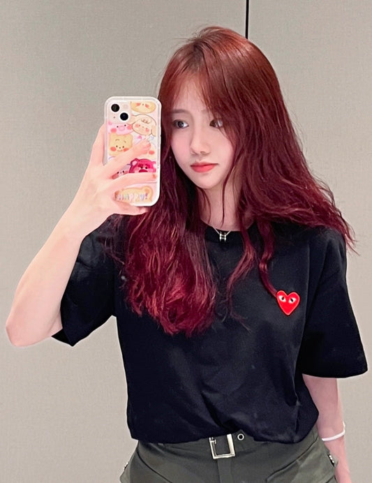 áo thun COMME DES GARCONS (CDG PLAY) T-SHIRT BLACK AZ-T107-051-1 authentic tại blankroom hà nội, việt nam