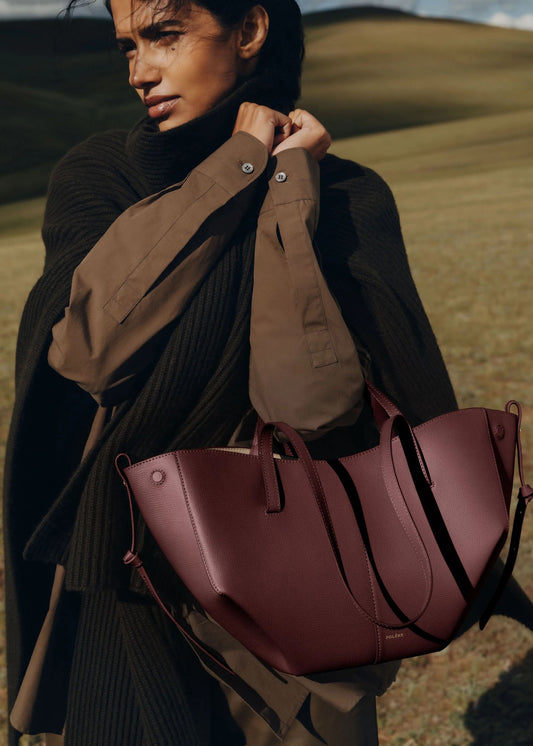 wearing Cyme Mini Edition Textured Black Cherry BHB0018MGRRE702