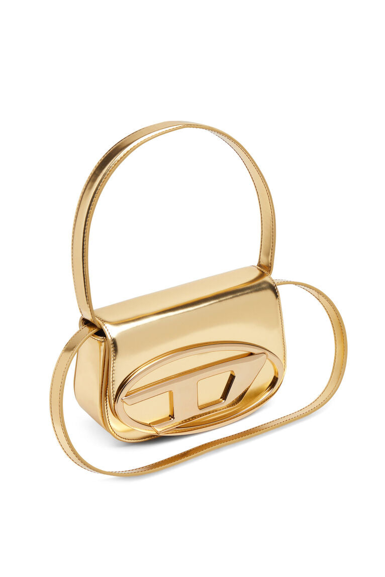 túi kẹp nách DIESEL 1DR GOLD MIRRORED LEATHER BAG X08396PS202 H0500 authentic tại blankroom việt nam