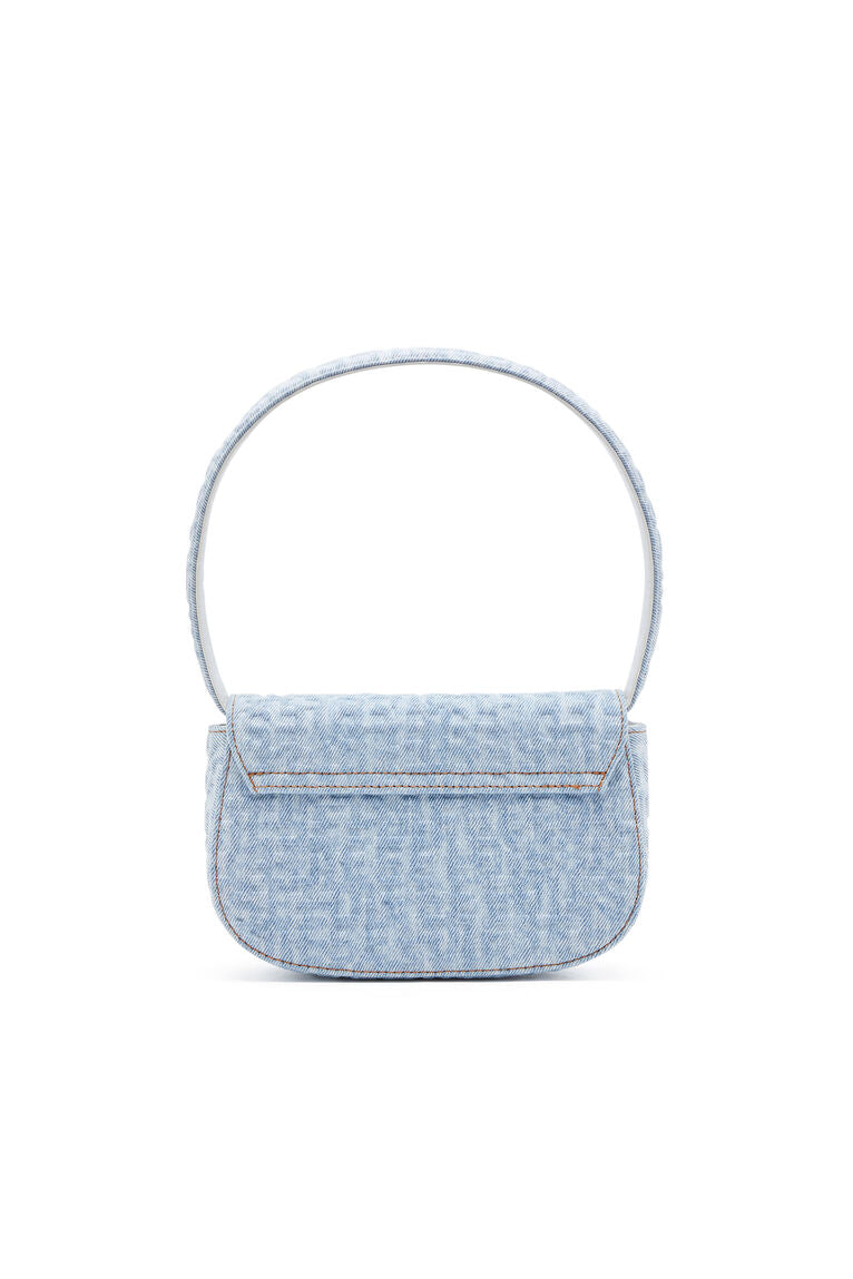 mặt sau DIESEL 1DR MONOGRAM BLUE DENIM BAG X08396P5142 H0918