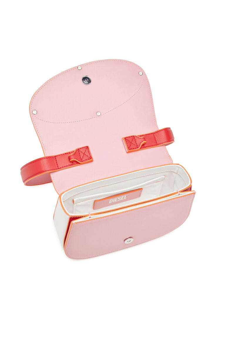 mặt trong DIESEL 1DR PINK RED LEATHER BAG X08396P4494 H9841