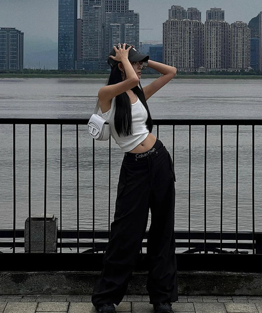 mẫu mang túi kẹp nách nữ DIESEL 1DR WHITE NAPPA LEATHER BAG X08396PR818