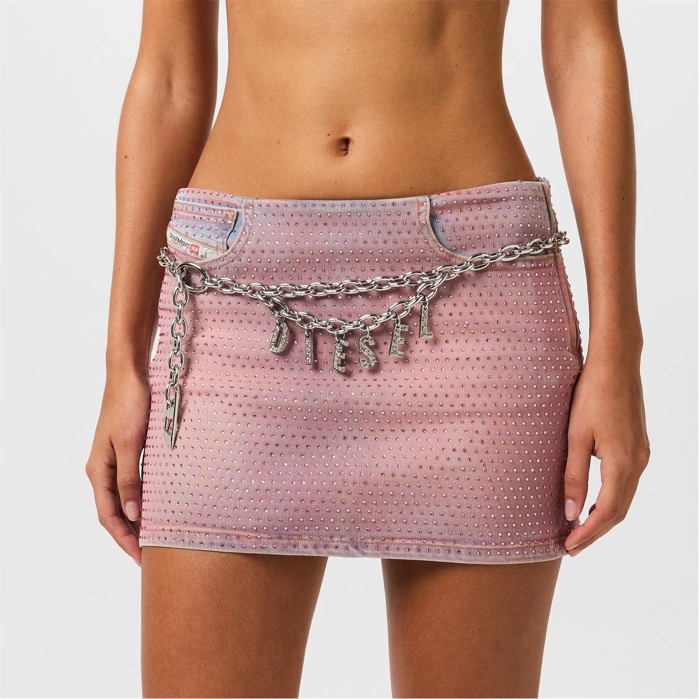 mẫu mang thắt lưng Diesel B-Charm Chain Belt X09791PR581-H1534