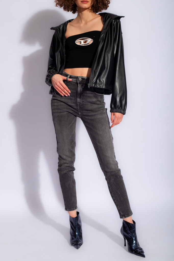 áo nữ DIESEL M-CLARKSVILLE-A BLACK & SILVER TOP A115860DLAX 9XX