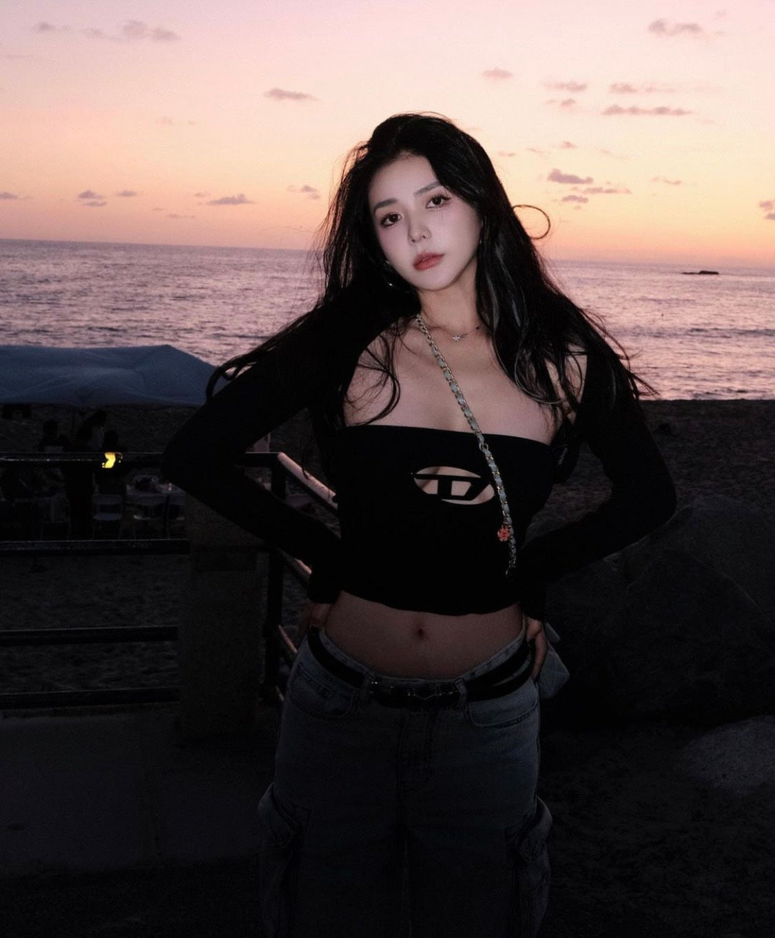 mẫu mang DIESEL M-CLARKSVILLE-A BLACK TOP A115860DLAX 9XXA authentic tại blankroom việt nam