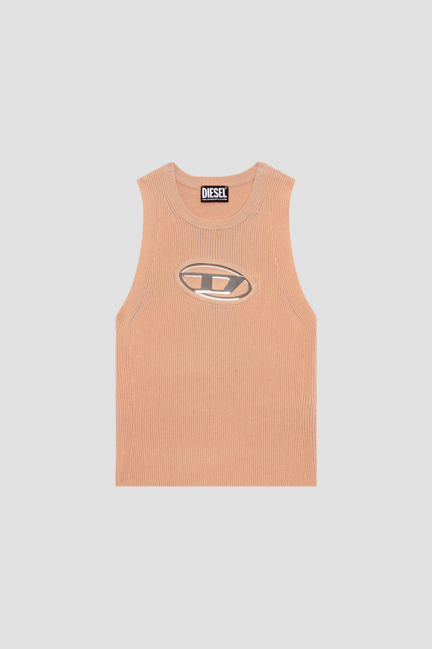 DIESEL M-ONERVA-TOP BEIGE TANK TOP