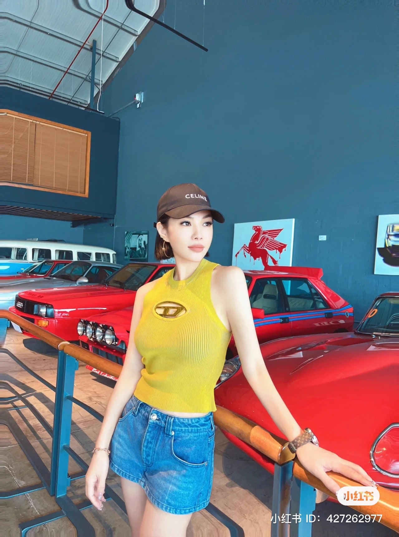 DIESEL M-ONERVA-TOP OLIVE GREEN KNIT TOP A096210DLAX 5KK