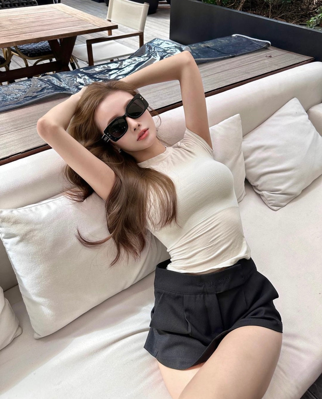 mẫu mang kính DIORPACIFIC S1U 10A0 SUNGLASSES DPFCS1UQR