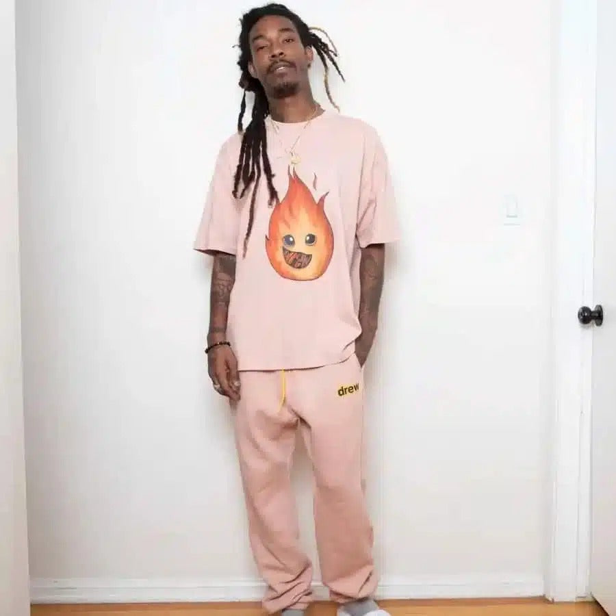 DREW HOUSE DREW FLAME DUSTY ROSE TEE authentic tại blankroom việt nam