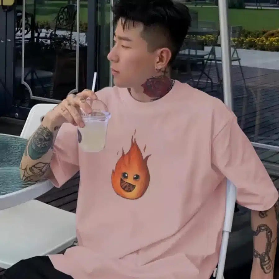 DREW HOUSE DREW FLAME DUSTY ROSE TEE authentic tại blankroom