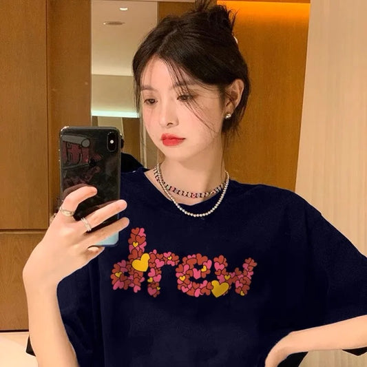 DREW HOUSE LOVE DARK NAVY TEE authentic tại blankroom việt nam