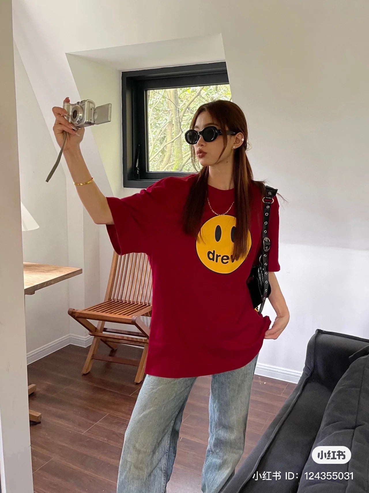 áo DREW HOUSE MASCOT BURGUNDY TEE Authentic tại BlankRoom