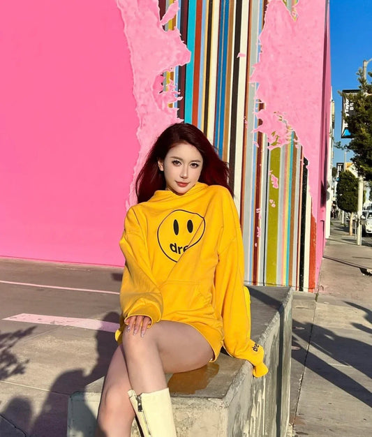 áo DREW HOUSE MASCOT GOLDEN YELLOW HOODIE authentic