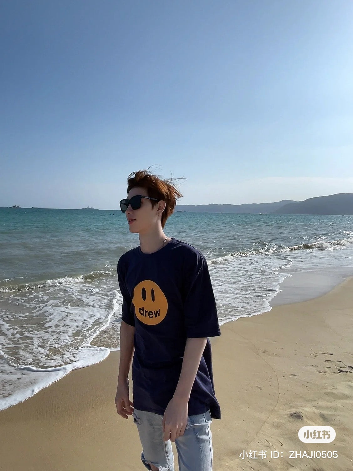 áo DREW HOUSE MASCOT NAVY TEE Authentic