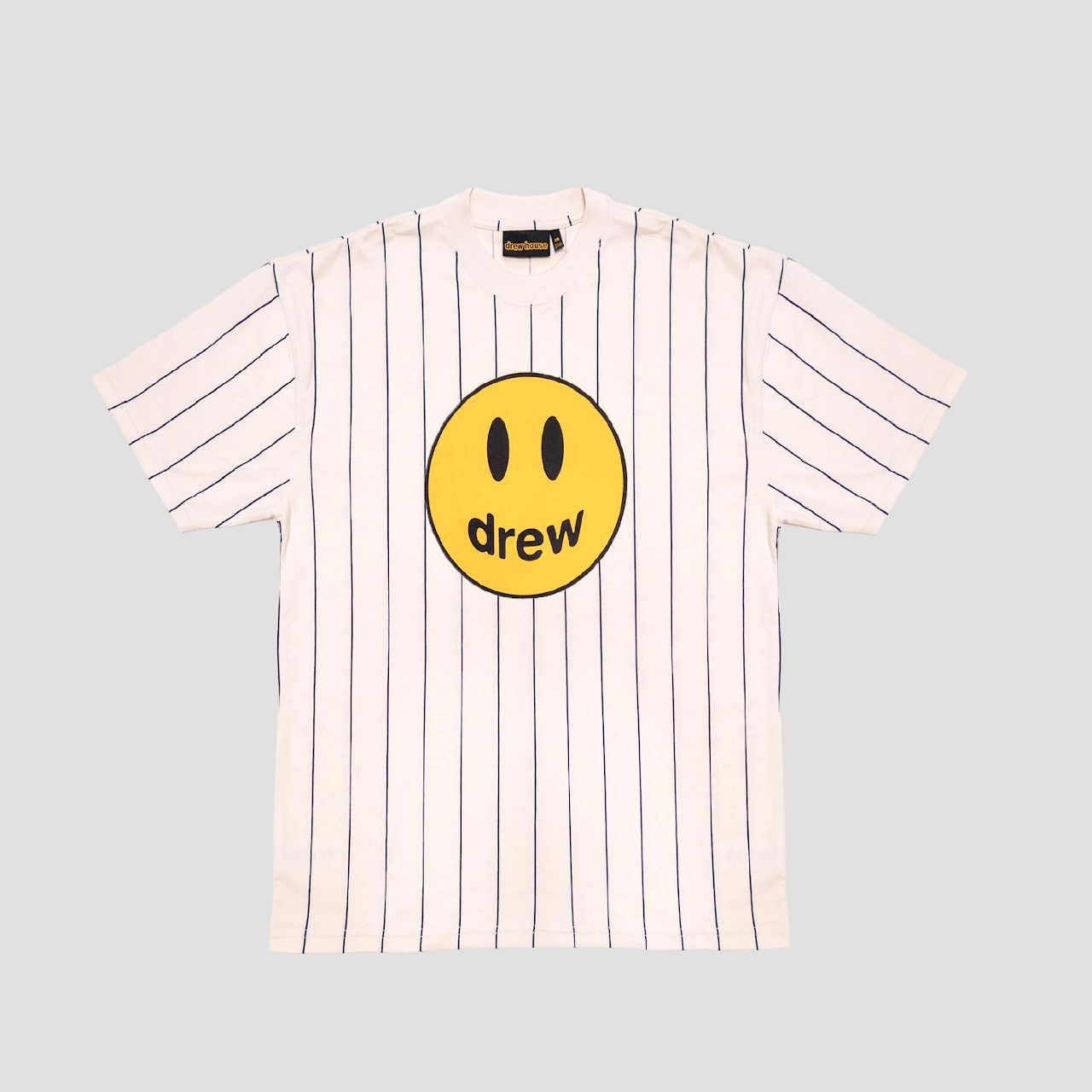DREW HOUSE MASCOT SS TEE NAVY PINSTRIPE
