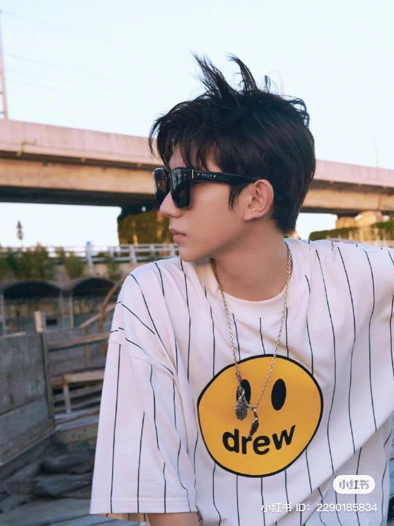 Áo DREW HOUSE MASCOT SS TEE NAVY PINSTRIPE Authentic tại BlankRoom Việt Nam