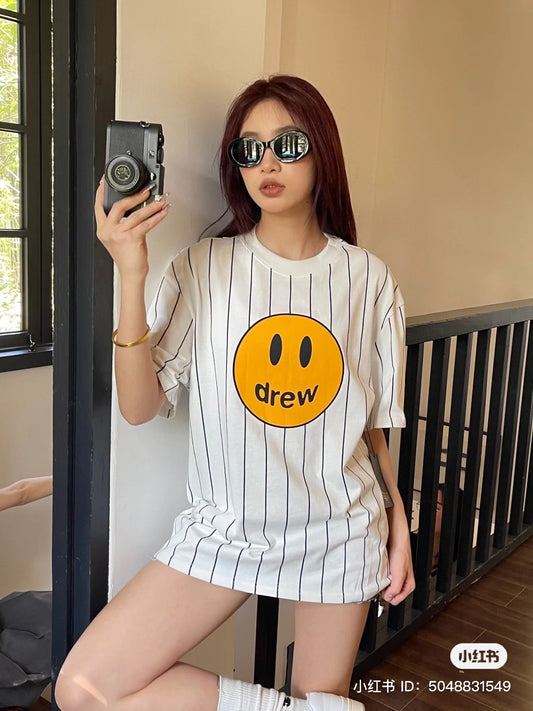 DREW HOUSE MASCOT SS TEE NAVY PINSTRIPE Authentic tại BlankRoom